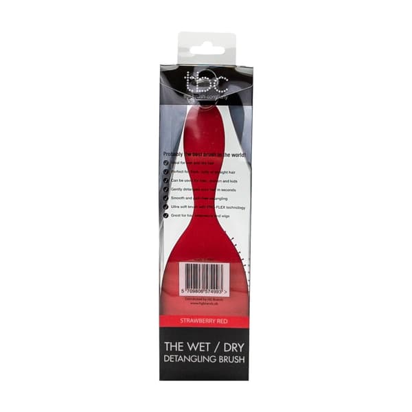 TBC® The Wet & Dry Brush hårbørste - Rød