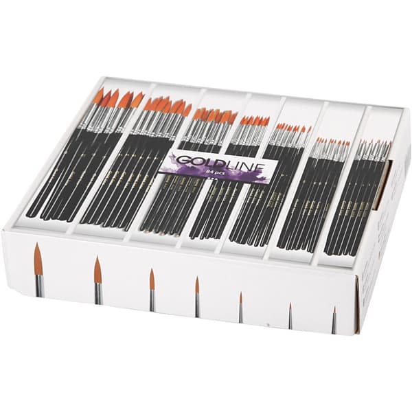 Gold Line Pensel - B: 2-8 mm - Runda - 84 mixade