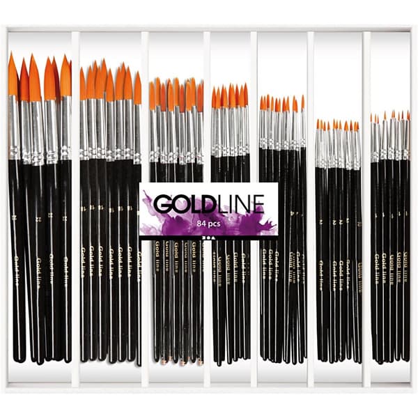 Gold Line Pensel - B: 2-8 mm - Runda - 84 mixade