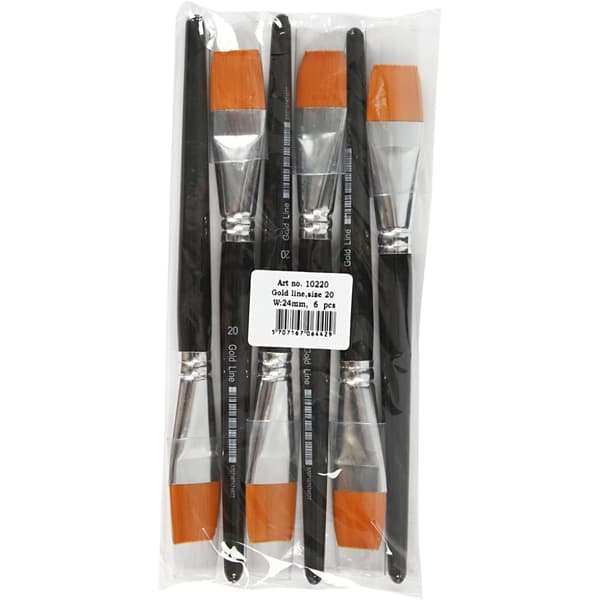 Pensel Gold Line Platt - nr 20 - 6 st