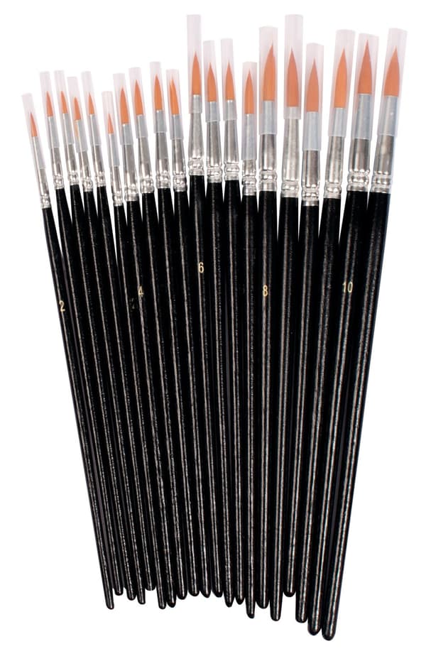 Syntetpenselset runda 20/fp