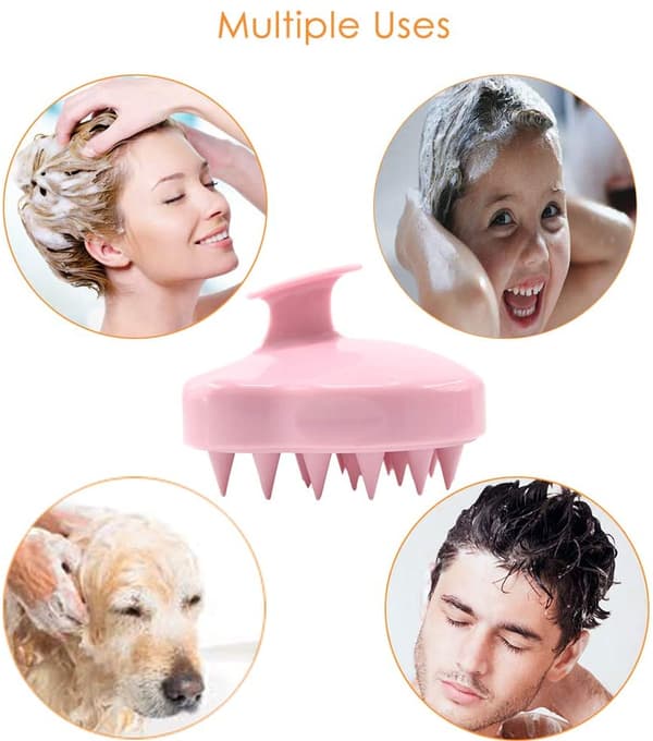 Shampoo hiusharja / hierontaharja päänahan hierontaan ja kuorintaan