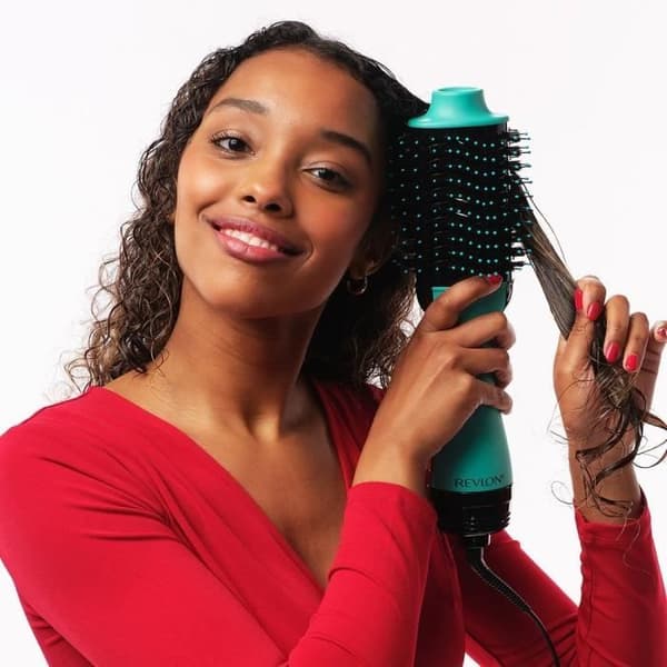 REVLON Teal Blue Tork- och stylingborste - Jonisk teknik - 2 hastigheter - Blå
