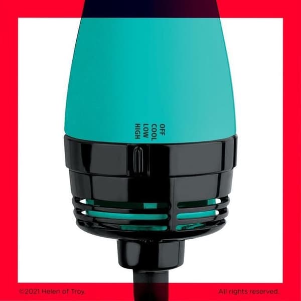 REVLON Teal Blue Tork- och stylingborste - Jonisk teknik - 2 hastigheter - Blå