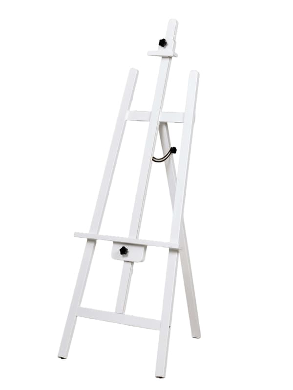 Akademi Staffli Vit - Max bild höjd 108 cm - Vitmålad Furu