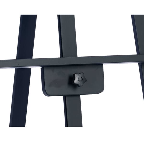 Akademi Staffli svart - Max bild höjd 108 cm - Svartmålad Furu