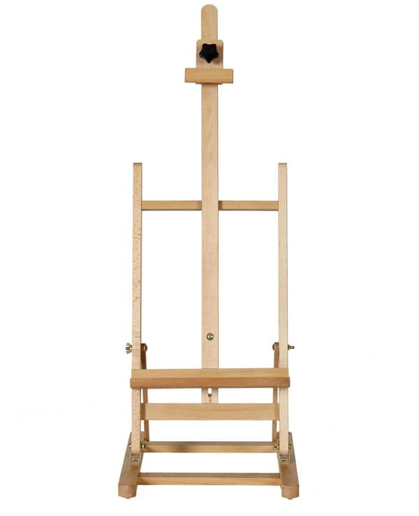 Bordsstaffli med mest funktioner - Max höjd 117 cm - Lackerad Bok