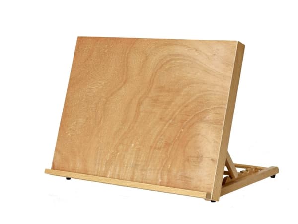 Ritbord A3 - Bordstaffli - 36 cm x 47 cm - Lackerad Bok