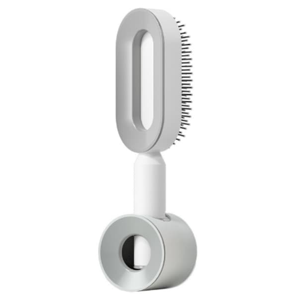 Eksklusivt design - Hårbørste med selvklæbende holder hvid