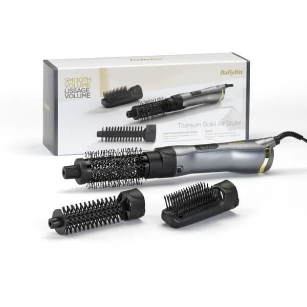 Titanium Gold blåsborste - BABYLISS - AS85TE - för naturlig formning och utjämning