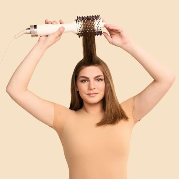 Shark Styling Brush Shark SmoothStyle Hot Brush and Straightening Comb Vit Silver