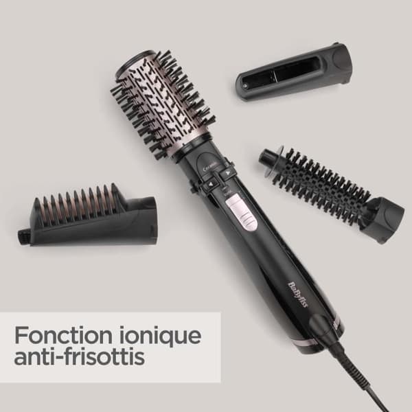 BaByliss AS200E Torka, räta ut och styla 4-i-1 1000W roterande blåsborste med jonisk funktion
