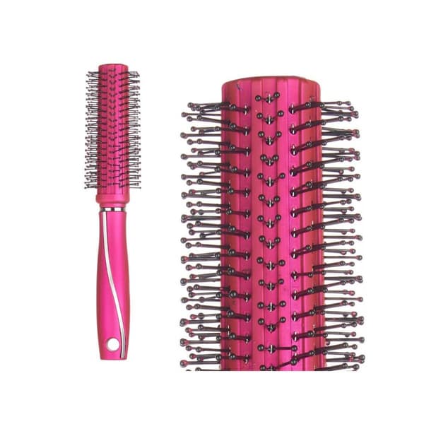 Rund borste Berilo 354 Fuchsia Silikon Plast (12 antal)