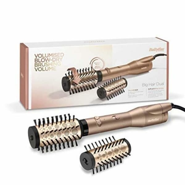 Värmeborste AS952E Babyliss Svart Champagne Gyllene Elektrisk (2 antal) (1 antal) 650W (3 pcs) Guld