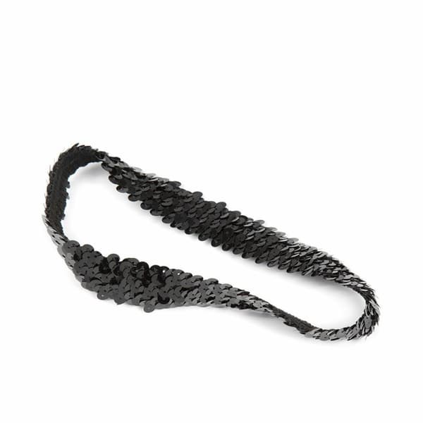 Elastisk fastgørelsesbånd Inca   Sort Paillietter