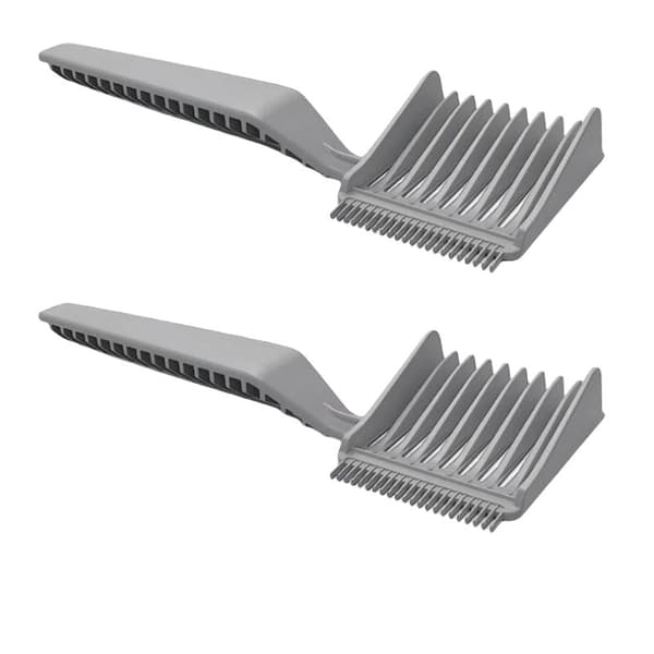 2-pack frisörkammare för hårklippning, stylingkam för män Grå0