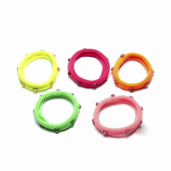 Hårsnoddar Inca Multicolour Sten (5 Delar)