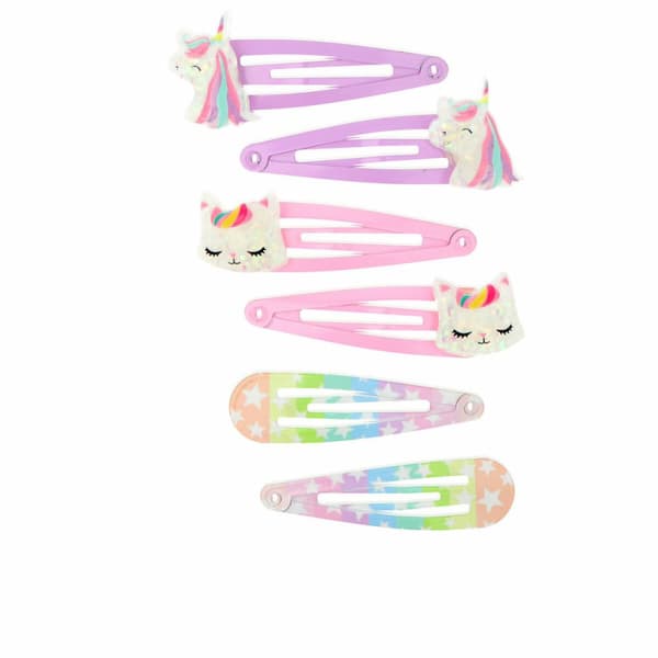 Hårklämmor Inca Multicolour Enhörning 6 antal