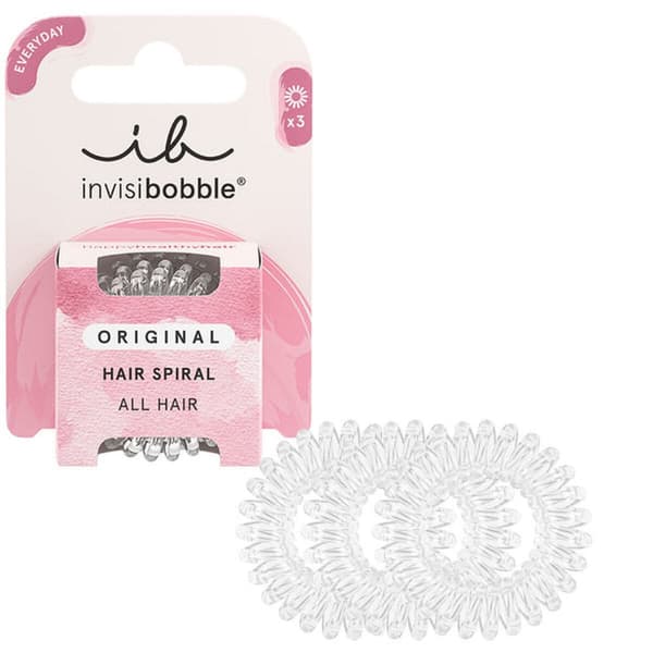 Hiuslenkit Invisibobble Invisibobble Joustava Spiraali Läpinäkyvä 3 osaa