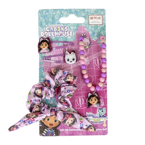 Hair accessories Gabby's Dollhouse 4 Delar Rosa