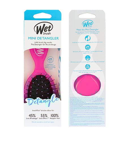 Wet Brush Mini Detangler hair brush Pink