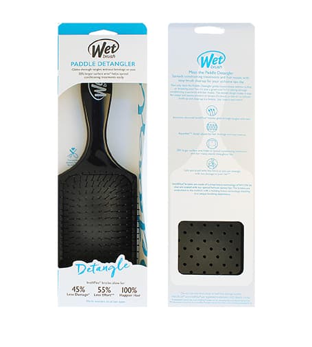 Wet Brush Paddle Detangler hair brush Black