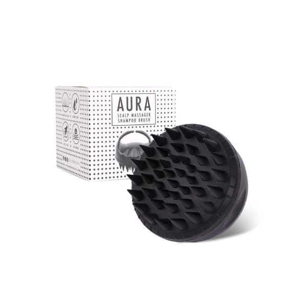 SISTER YOUNG Aura Shampoo Brush Black - Svart huvudmassage/tvättborste