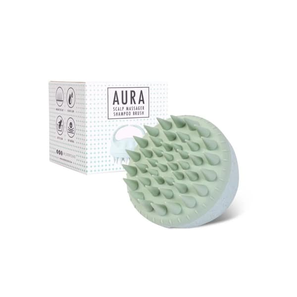 SISTER YOUNG Aura Shampoo Brush Mint - Päähieronta/pesuharja, minttu