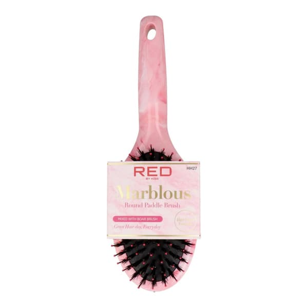 Børste til Glatning af Håret Red Kiss Kiss Marblous Pink Cirkulær