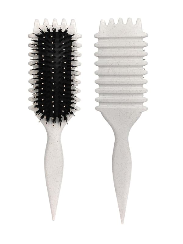 Bounce Curl Brush, Bounce Curl Defining Brush, Boar Brush Hair Brush Styling (off white)