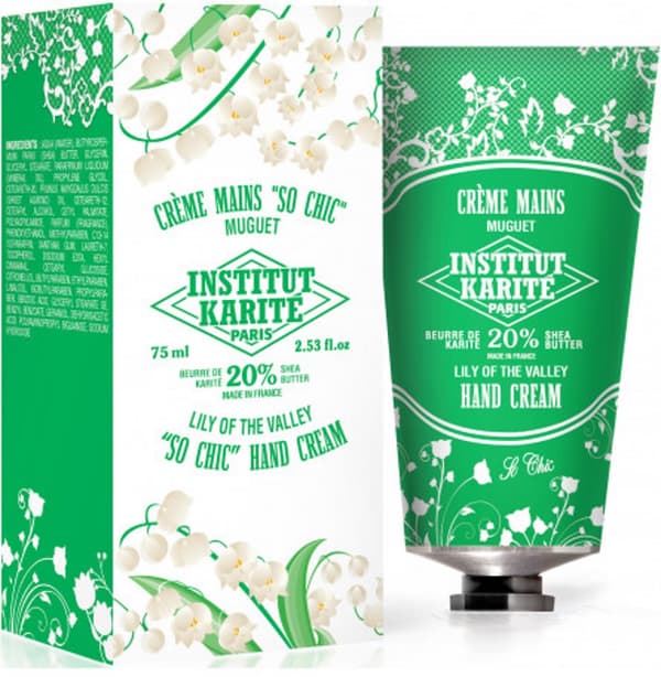 Institut Karite Shea Lily Of The Valley hand cream, 75 ml