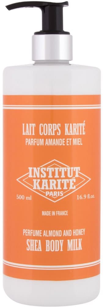 Institut Karite Shea body milk with mango butter, almonds and honey, 500 ml