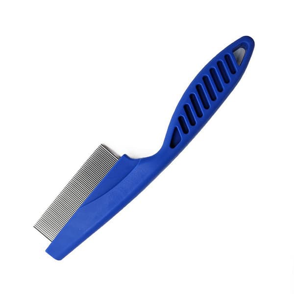 INF Stor pälskarda för husdjur - 18 cm, blå