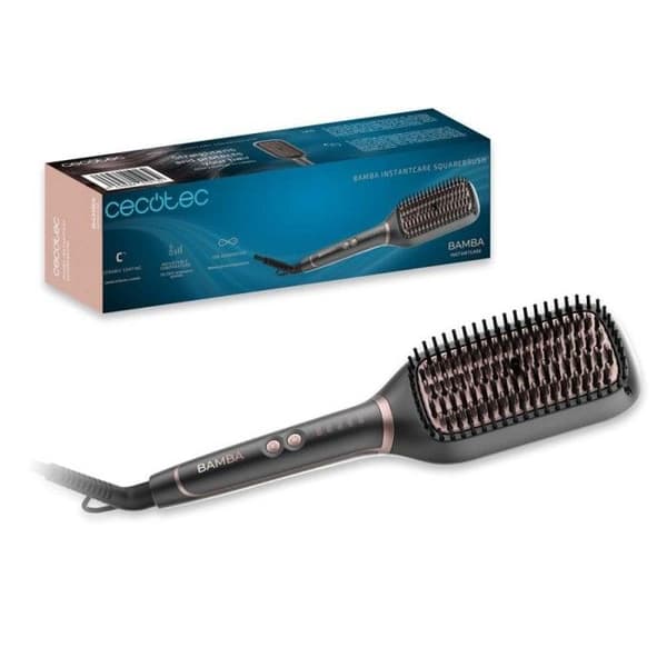 Elektrisk Blåsbørste - Cecotec - InstantCare SquareBrush - 50W - Justerbar Temperatur - Keramikk brons, Grå