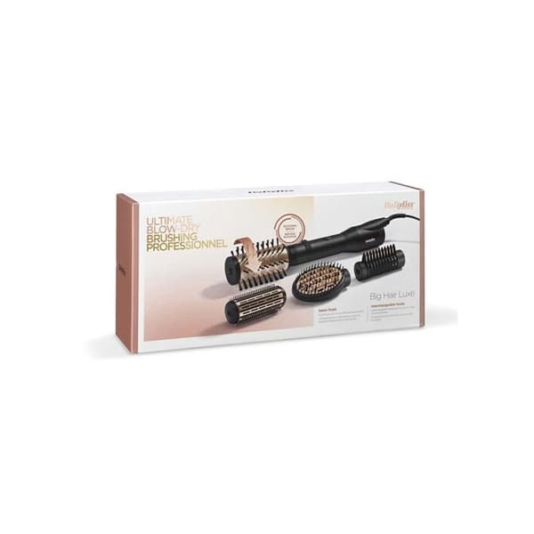 BABYLISS BIG HAIR LUXE AS970E - Roterande blåsborste i flera stilar - 50 mm keramik - 38 mm fast borste - 650W