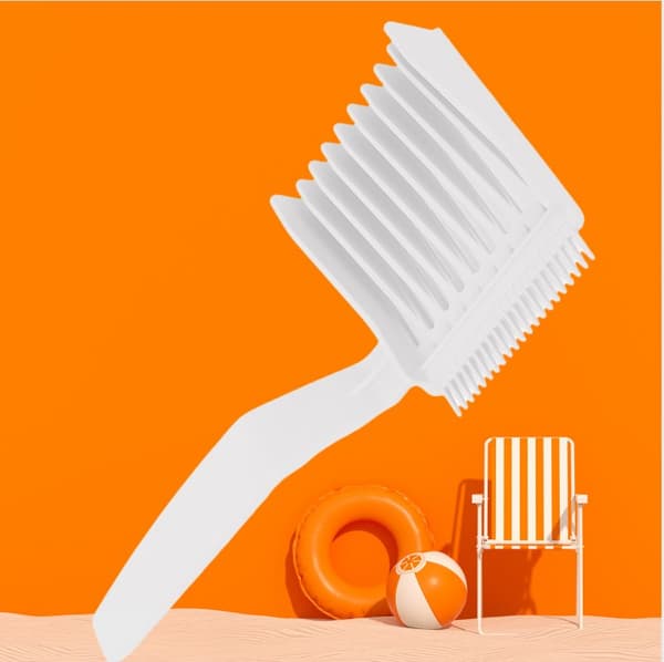 INF Barber Fade Comb miehille, Flat Top Comb Valkoinen1 Pack