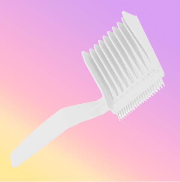 INF Barber Fade Comb miehille, Flat Top Comb Valkoinen2 pack