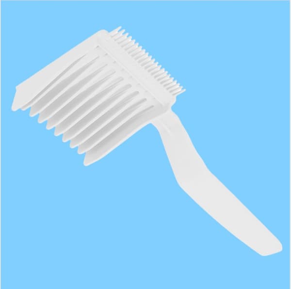 INF Barber Fade Comb miehille, Flat Top Comb Valkoinen2 pack