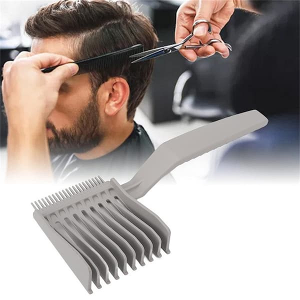 INF Barber Fade Comb for Men, Flat Top Comb svart og hvitt og grått3 Pack