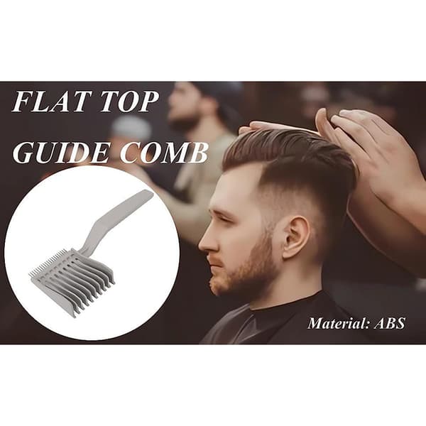 INF Barber Fade Comb for Men, Flat Top Comb svart og hvitt og grått3 Pack