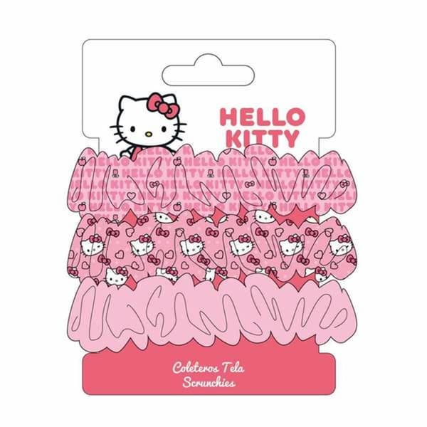 Kumihiuslenkit Hello Kitty Fuksia 3 Kappaletta