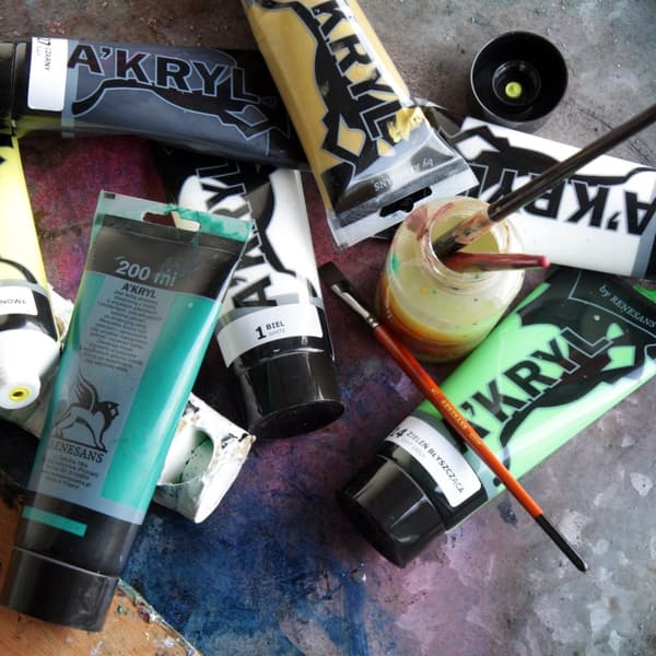 Pensel Renesans syntetiska artistic long for paints CAT TONGUE storlek 12 FR