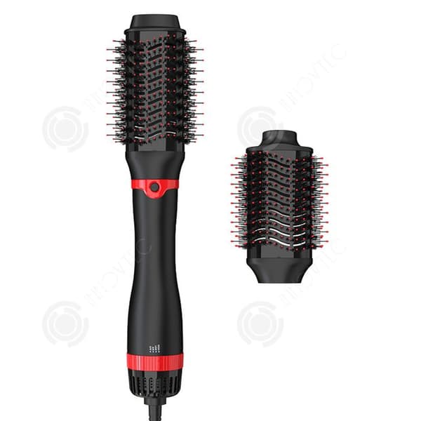 INN blåsborste 220v 1200w tre lägen 2 i 1 multifunktionell varmluftskam Hårtork Curling Wand Frisörlilje