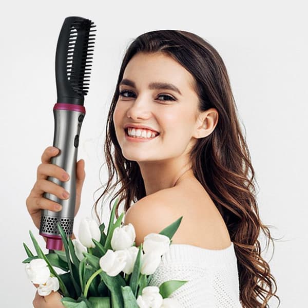 TD® 5-i-1 Hot Air Comb Curling och uträtning Anti-järn design