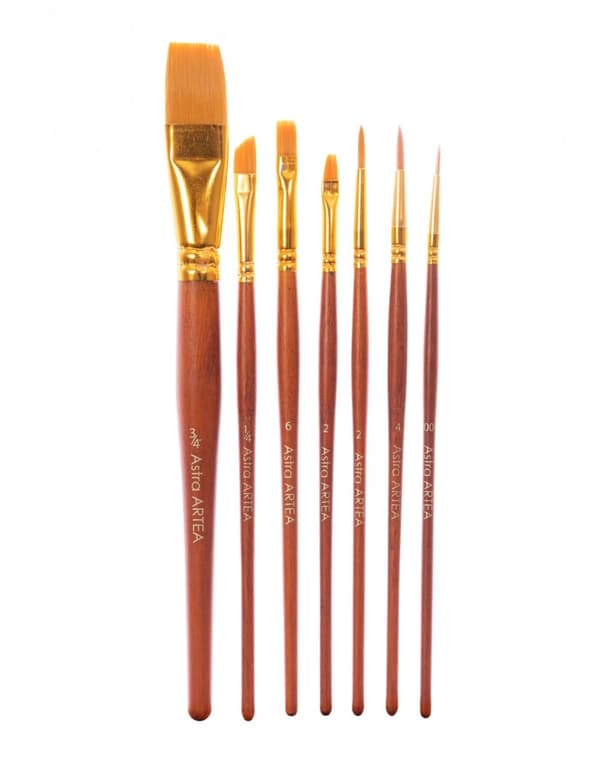 Nylonborstar set om 7 st Astra Artea