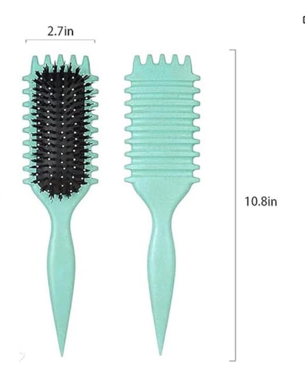 Curl Hair Brush, 2025 Curly Defining Brush, ventilerad för att forma, reda ut och definiera lockar för kvinnor och män Mindre dra 1 bit grön