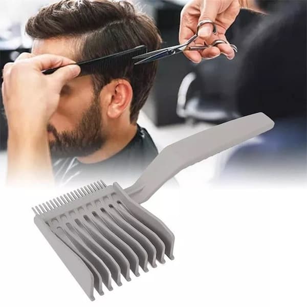 Hårkam, Transition Comb, Plast, Unisex, Hårstylister och hemanvändare, Grå