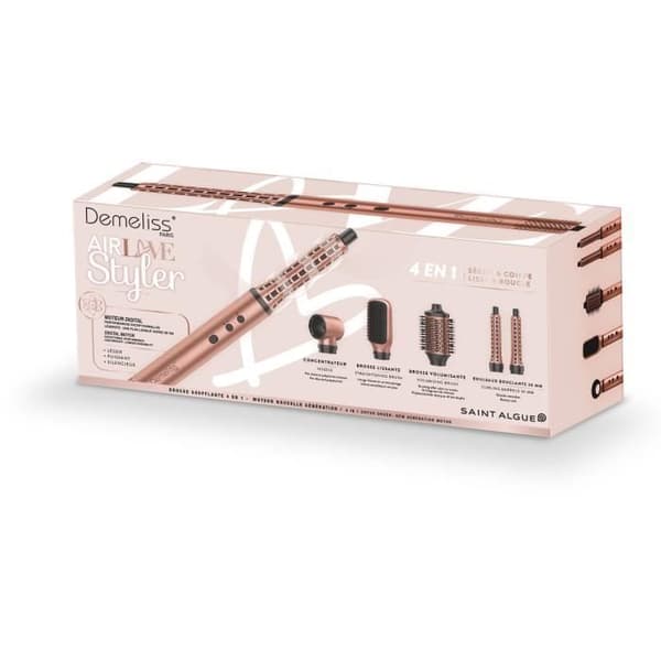 Borstång - DEMELISS - AirLove Styler - BLDC-motor - 3 hastigheter - Jonfunktion - Tyst