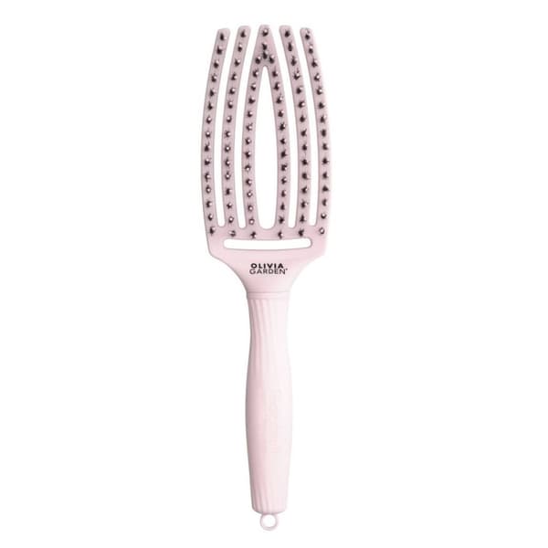 OLIVIA GARDEN FINGERBRUSH M Hiusten selvitysharja - Pastellinpunainen