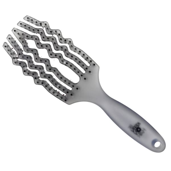 BE KEEN ON HAIR Udredningsbørste med vildsvinehår - Transparent/Hvid